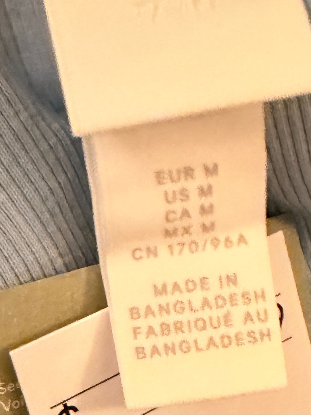 H&M Light Blue Ribbed Button Cardigan - Picture 2 of 3